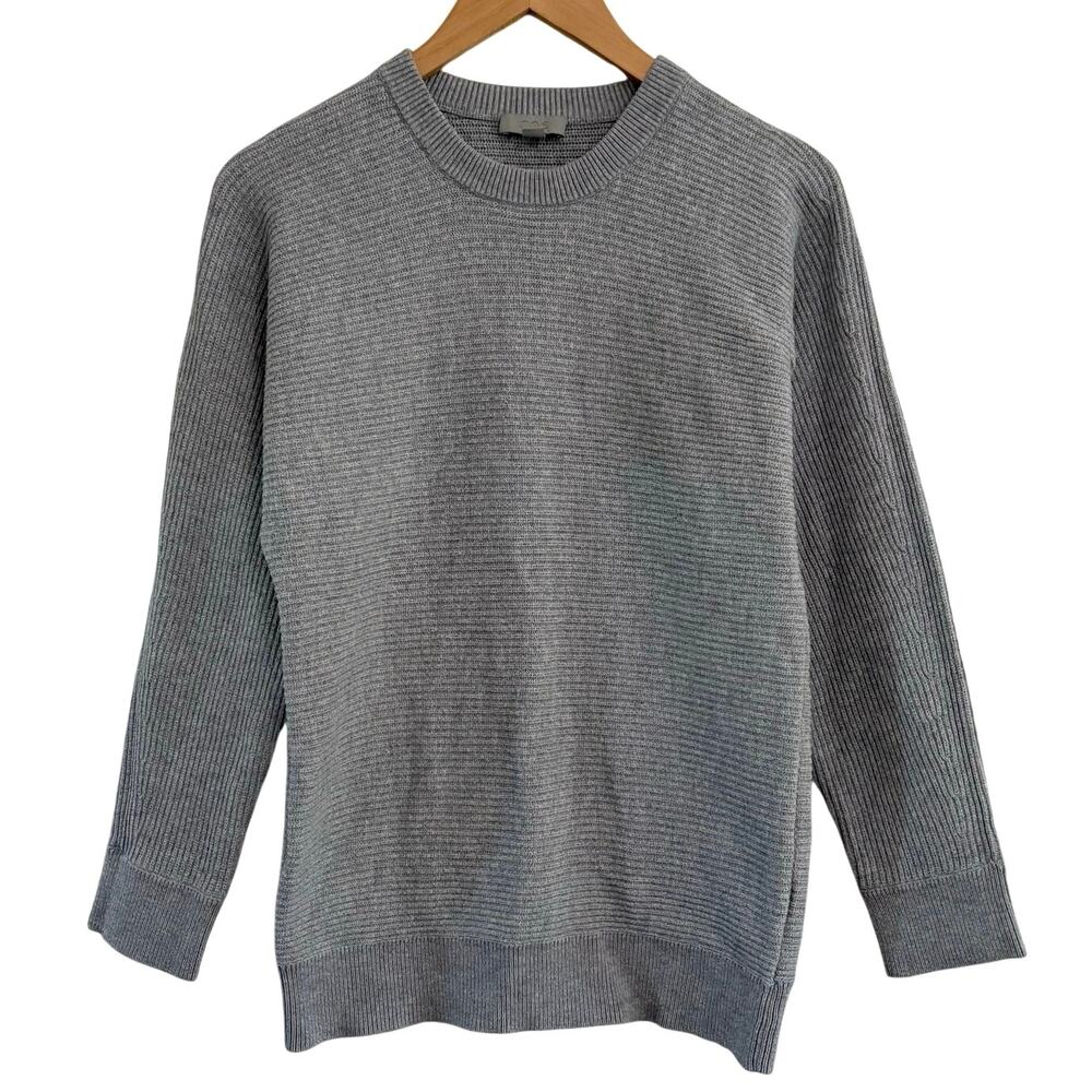 COS Crew Neck Wool Blend Ribbed Knit Sweater Women’s Size Small Minimalist Basic